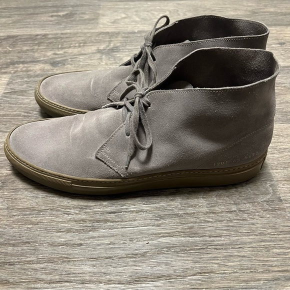 Common Projects suede leather Chukka hightop shoes , grey, size 10US /43 EUR - Picture 8 of 14